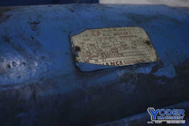 8' -19" Giddings & Lewis #00190, radial drill, 50" x102" base, power elevation & clamp, 25 HP, #75046 - Image 3