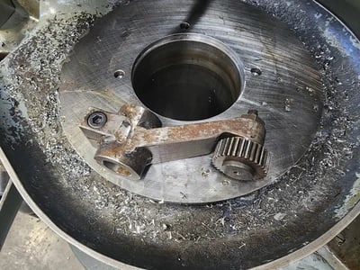 Fellows #645A, gear shaper, 18" dia., 5" stroke, riser assembly, excellent condition - Image 3