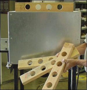 Hain Vent Block Drill, 2 x 4 through 2 x 12 on center 2 x 14 & larger off center block size, new never used - Image 4