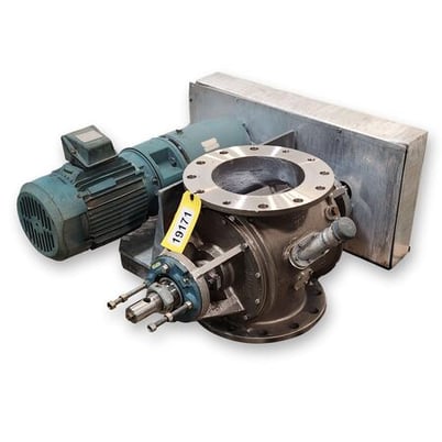 10" Flo-tronics, Stainless Steel Rotary Airlock Feeder Valve, 5 HP, 1750 RPM, 16.5" line height - Image 1