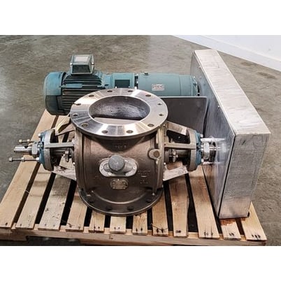 10" Flo-tronics, Stainless Steel Rotary Airlock Feeder Valve, 5 HP, 1750 RPM, 16.5" line height - Image 3