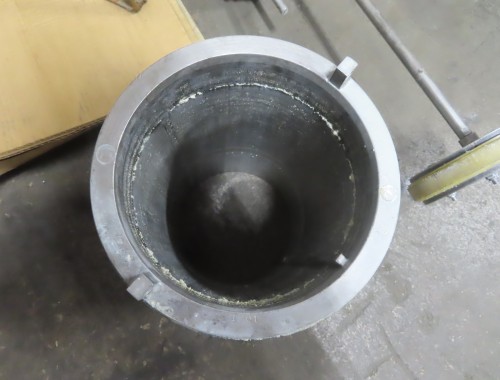 Self cleaning Stainless Steel filter, pneumatic pusher plate, 8" dia x 16" long housing - Image 6