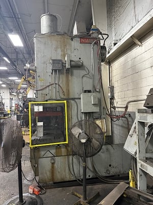 110 Ton, Niagara #E-110, mechanical gap frame punch press, 5" stroke, 19.25" Shut Height, 65 SPM - Image 3