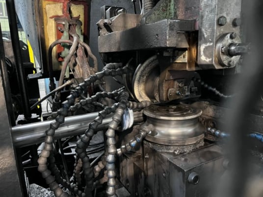 3-1/2" x .08" -.250" Mannesmann Demag tube mill, mandrel type double uncoiler - Image 1