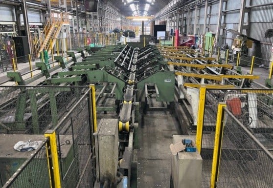 3-1/2" x .08" -.250" Mannesmann Demag tube mill, mandrel type double uncoiler - Image 7