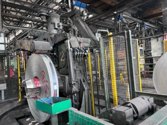3-1/2" x .08" -.250" Mannesmann Demag tube mill, mandrel type double uncoiler - Image 8