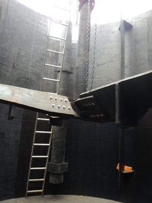 Bare agitation & mixing tank, 20' height, 19' diameter, 160 cubic meter volume, A36 steel plate - Image 7