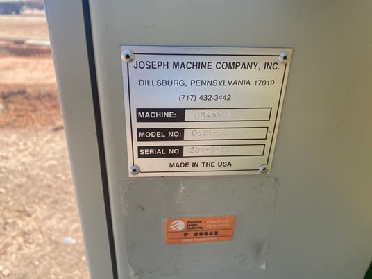 Joseph Machine #DM4590, Dual Mitre Saw, 16" carbide tipped saw blade, 240/480 V. - Image 3