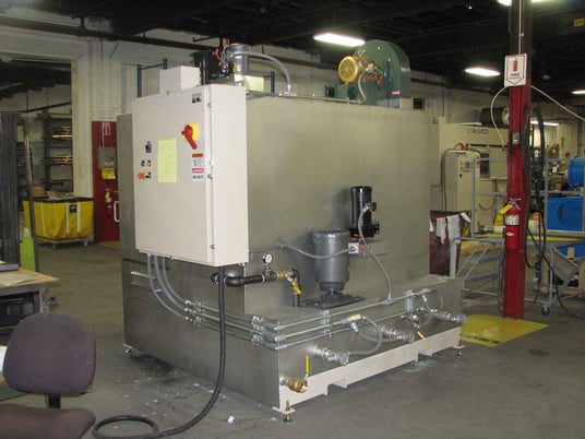 Almco #RCWB-72E, Cabinet-Style Parts Washer, 96" L x 86" W x 78" H, 42" turntable load height, 2020 - Image 6