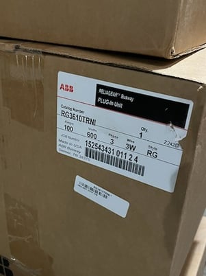 100 Amps, ABB / G.E., 3w bus plugs fused abb #rg, new - Image 2