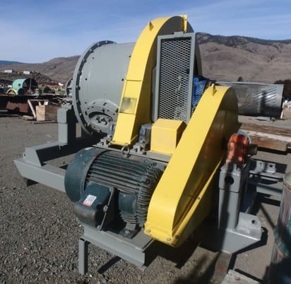 4' x 3' Marcy skid mounted ball mill, 40 HP, bull gear w/guard, pinion gear assembly, refurbished - Image 10