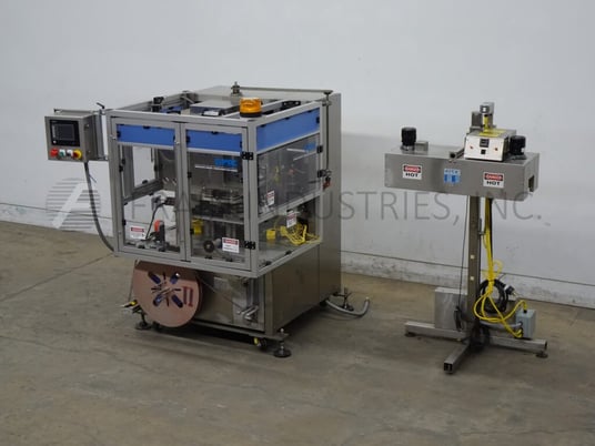 PDC #75-M-ID, automatic shrink sleeve labeler and tamper evident, up to 400 containers per minute, Allen - Image 5
