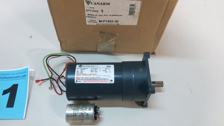 .16 HP 30 RPM Franklin Electric 6521007436, motor with gearbox, 220 Volts, new - Image 2
