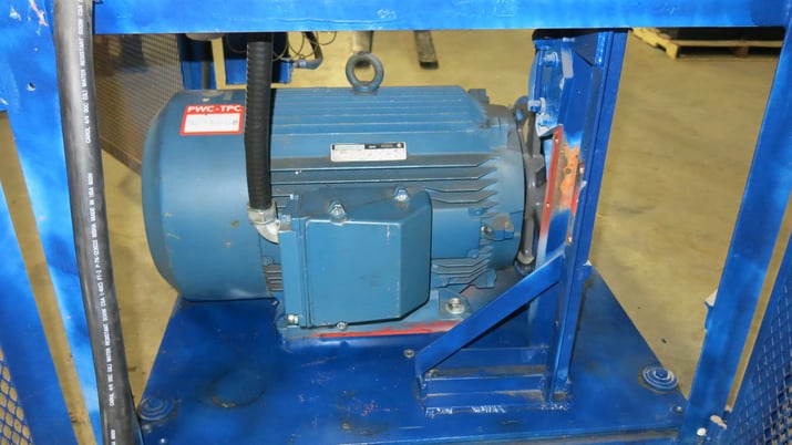60 HP 3545 RPM GEC, Frame C326TS, induction motor mounted on frame, 575 Volts - Image 3