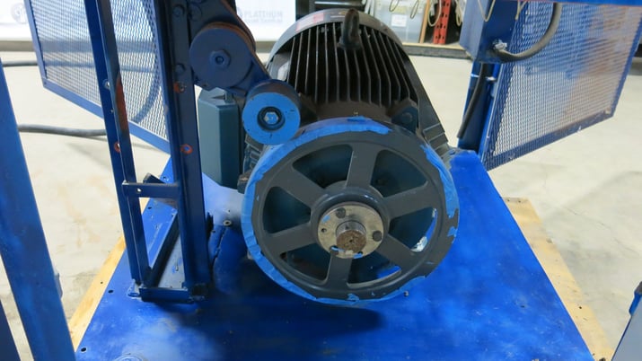 60 HP 3545 RPM GEC, Frame C326TS, induction motor mounted on frame, 575 Volts - Image 7