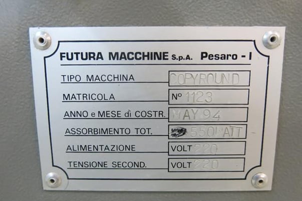 Futura #Copyround, manual edgebander, serial #1123 - Image 5