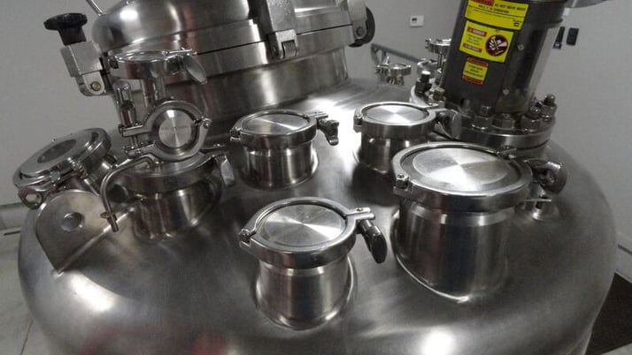200 gallon Stainless Fabrication Inc., Reactor, 316L Stainless Steel, 38" diameter x 35" L tank, 50 psig @ - Image 4