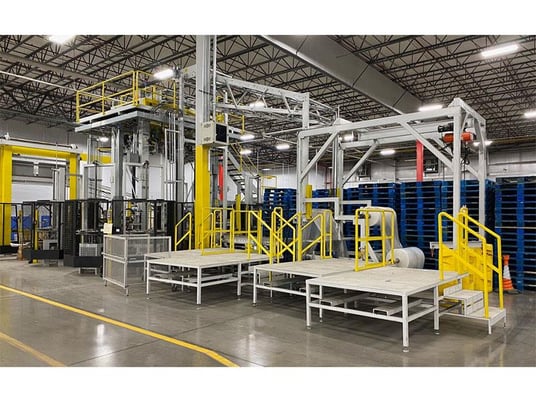 Mollers #HSA, Automatic Stretch Hooding System w/Corner Board Applicator, 48" x 48" x 120" max pallet size - Image 2