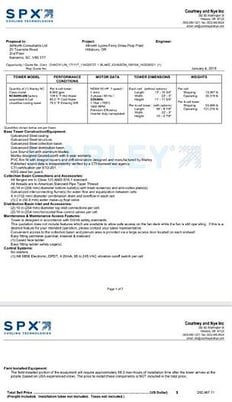 SPX, cooling tower, 4 cell, 6600 GPM, 230/460 Volts - Image 7