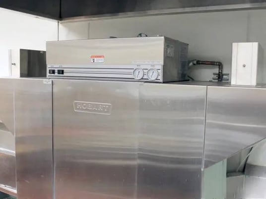 Hobart #C44A, Dishwasher Line, 222" x 70" stainless line, 208 V - Image 4