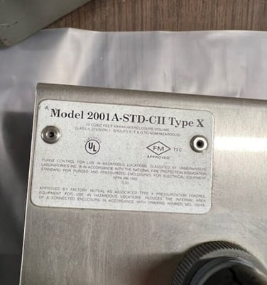 Pepperl Fuchs #2001A-STD-CI-Type-X, Purge Pressurization System - Image 2