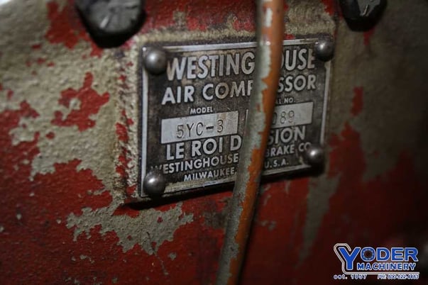 10 HP Leroi #5YC-3, air compressor, #76636 - Image 3
