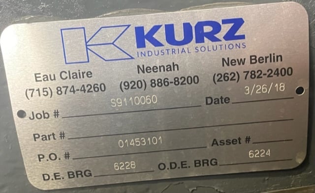 600 HP 900 RPM General Electric, Frame 6513, DPFVBB, 500 VA - Image 3