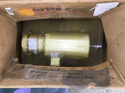 3 HP 1760 RPM Baldor-Reliance VEBM3611T, Frame 182TC, TEFC, motor w/Sterns 105064100DQF, new surplus, 230/460 - Image 1