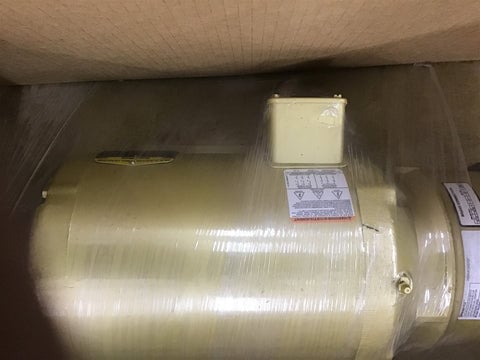 3 HP 1760 RPM Baldor-Reliance VEBM3611T, Frame 182TC, TEFC, motor w/Sterns 105064100DQF, new surplus, 230/460 - Image 6