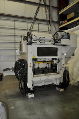 90 Ton, Lem #4508C, straight side double crank high-speed press, 3.1" stroke, 9.8" Shut Height,.11"adj. - Image 3