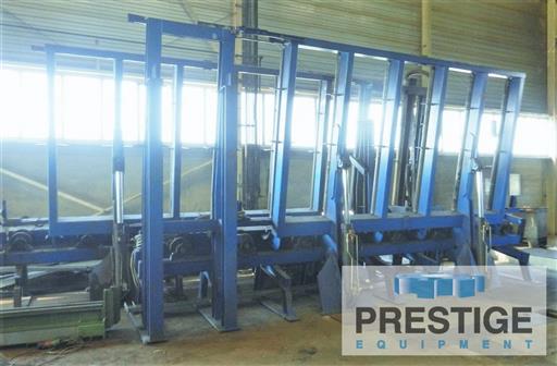 102" x 236" Wheelabrator #RB2600, 102" x 236" plates, (6) 25 HP wheel heads,vert/horiz roller conveyor,dust - Image 2