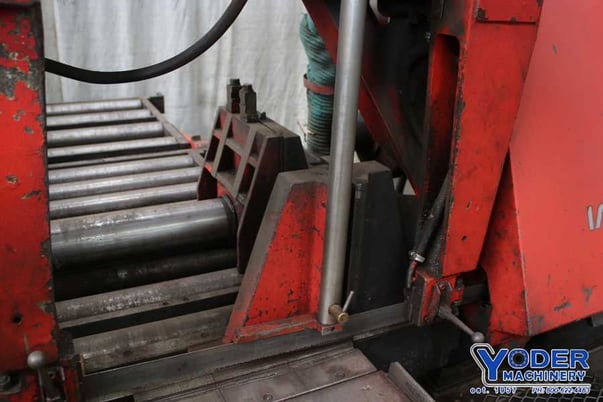 20" x 20" Amada #HA500, horizontal band saw, 17.4' x 1-1/2" blade, 18-472 FPM, 1991, #75999 - Image 2