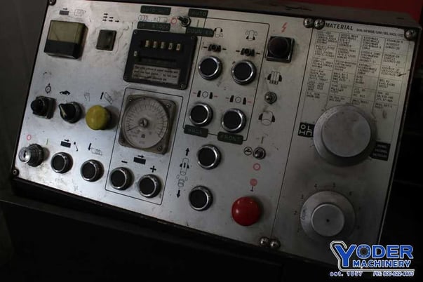 20" x 20" Amada #HA500, horizontal band saw, 17.4' x 1-1/2" blade, 18-472 FPM, 1991, #75999 - Image 4