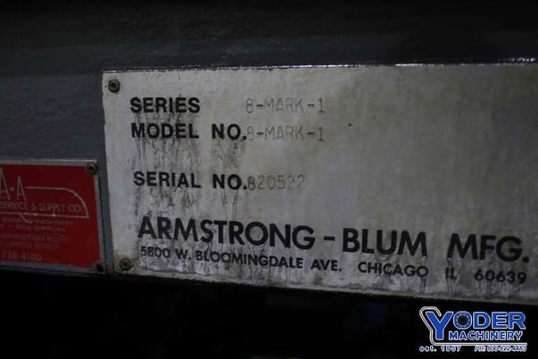 18" x 20" Marvel #Series-8-Mark-I, vertical band saw, 14.8' x 1" blade, 2 HP, 50-450 FPM, 1981 - Image 5