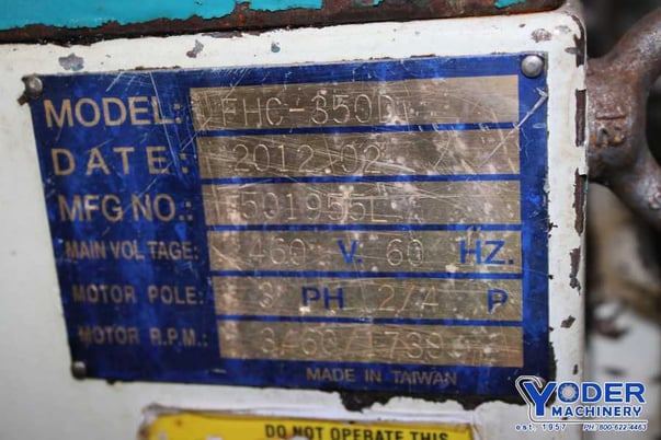 Clausing Kalamazoo #FHC-350D, cold cut saw, 2012, #74978 - Image 9