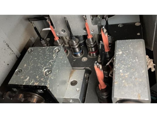Weeke #BHX-050, Vertical CNC Machining Center, 98" X, 33" Y, 2.4" thickness, 164 FPM X & Y, 50 FPM Z, 8 - Image 9