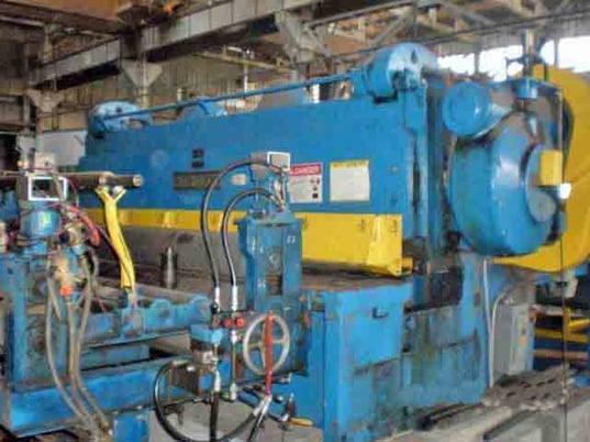 96" x .375" Herr Voss, Cut-To-Length line, 40000 lb., 80" OD, 20"-30" ID, 100 FPM, 1992 - Image 2