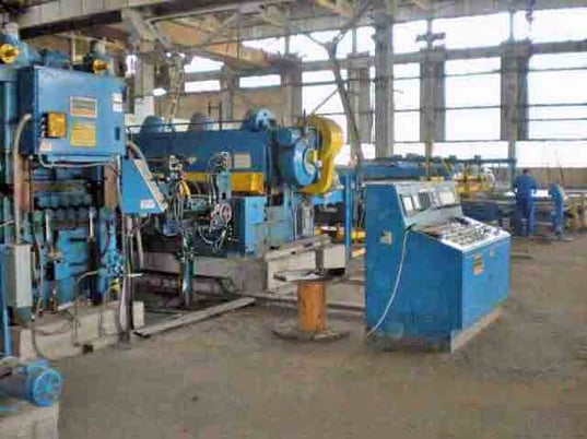 96" x .375" Herr Voss, Cut-To-Length line, 40000 lb., 80" OD, 20"-30" ID, 100 FPM, 1992 - Image 3