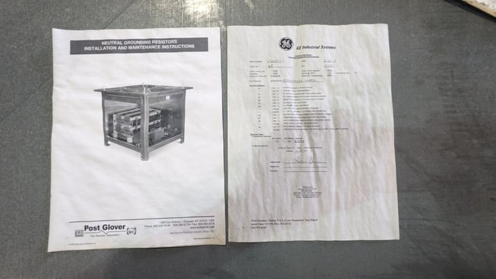1000 Amp. General Electric, Neutral Ground Resistor, 2.40 Ohms, 2400 Volts, 10 Sec. Duty, NEW - Image 6