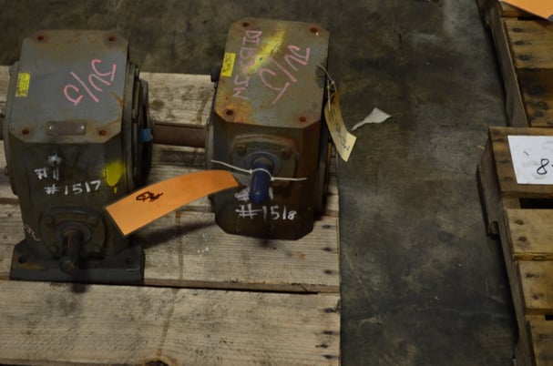 Boston, Gear Reducer, 25.00:1 Ratio, 7/8" dia. x 2-1/4 L smaller & 1-3/8" dia. x 3-1/4" L larger shafts, Used - Image 4