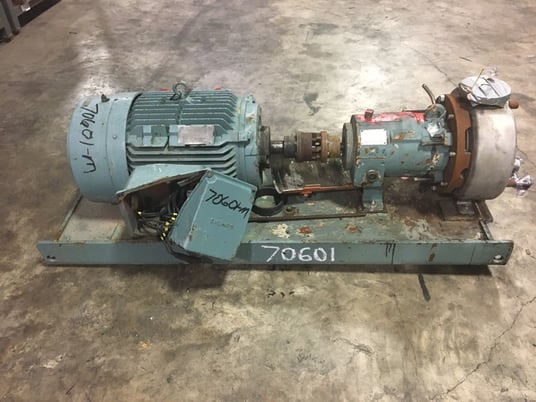 Flowserve, Magnetive Drive Pump w/Electric Motor, 275 psi @ 100 F, 40 HP - 3530 RPM - 230/460 V. motor, Used - Image 1