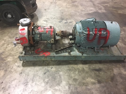 Flowserve, Magnetive Drive Pump w/Electric Motor, 275 psi @ 100 F, 40 HP - 3530 RPM - 230/460 V. motor, Used - Image 3