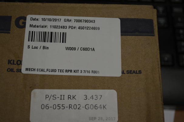 Garlock Klozure #06-055-R02-G064K, Mechanical Seal Repair Kit for Viking Pump, 3.437 Seal Size, P/S II RK, NEW - Image 8