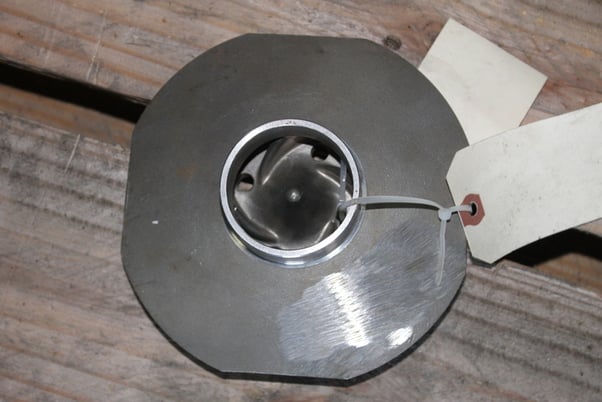 FlowServe #KB103RV-CD4, MY50754A-CD4, Pump Impeller, 6-5/8" diameter, 316 Stainless Steel, NEW - Image 4