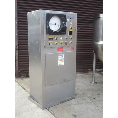 200 gallon Cleveland JC Pardo #HAMKDL-200, horizontal mix agitation stationary steam kettle - Image 2