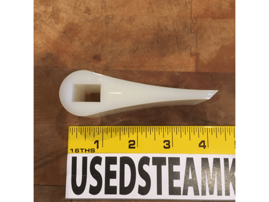 Hamilton style, steam kettle poly scraper, w/rectangle hole - Image 3
