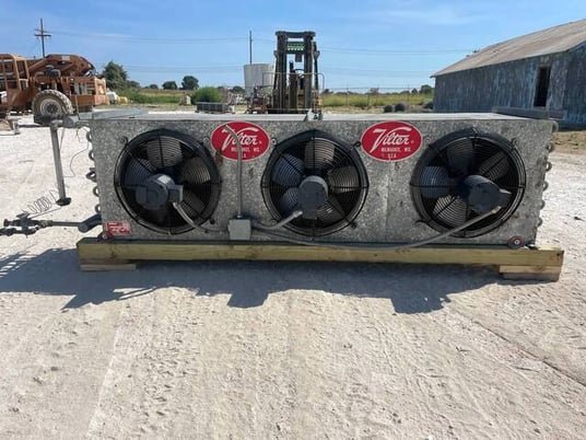 3 Fans, Vilter #LPX-15 83 1/3 XA HGP, Low Temp Coils, Ammonia/Freon Evaporator Coil, 6.7 TR, 3 FPI, 10350 - Image 3