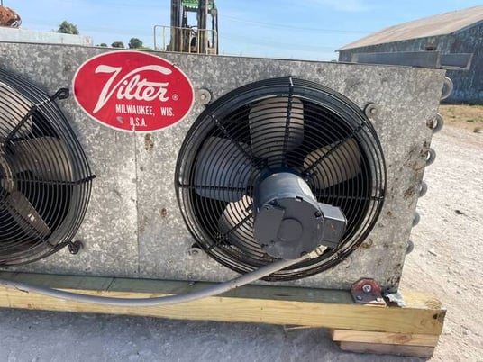 3 Fans, Vilter #LPX-15 83 1/3 XA HGP, Low Temp Coils, Ammonia/Freon Evaporator Coil, 6.7 TR, 3 FPI, 10350 - Image 10