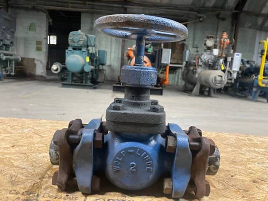 2" Wolf-Linde #5847, Globe Shut-Off Valve w/Flanges - Image 4