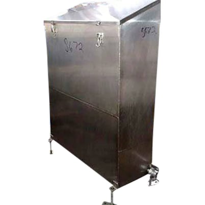120 gallon Stainless Steel Rectangular Balance Tank, 55-1/2" L x 19" width x 60-1/2" H overall dimension - Image 2